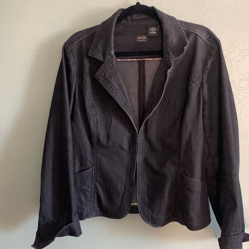 Nicole Miller denim jacket size 14